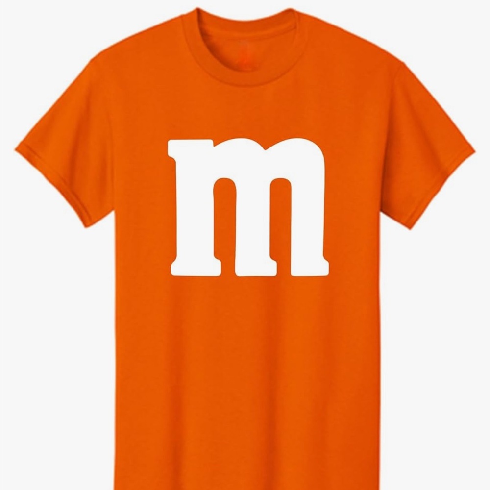 Orange Halloween m&m tshirt